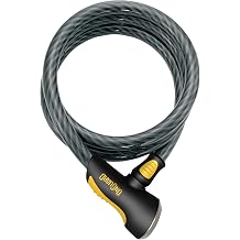 Onguard Akita Non-Coil Cable Lock with Key, White