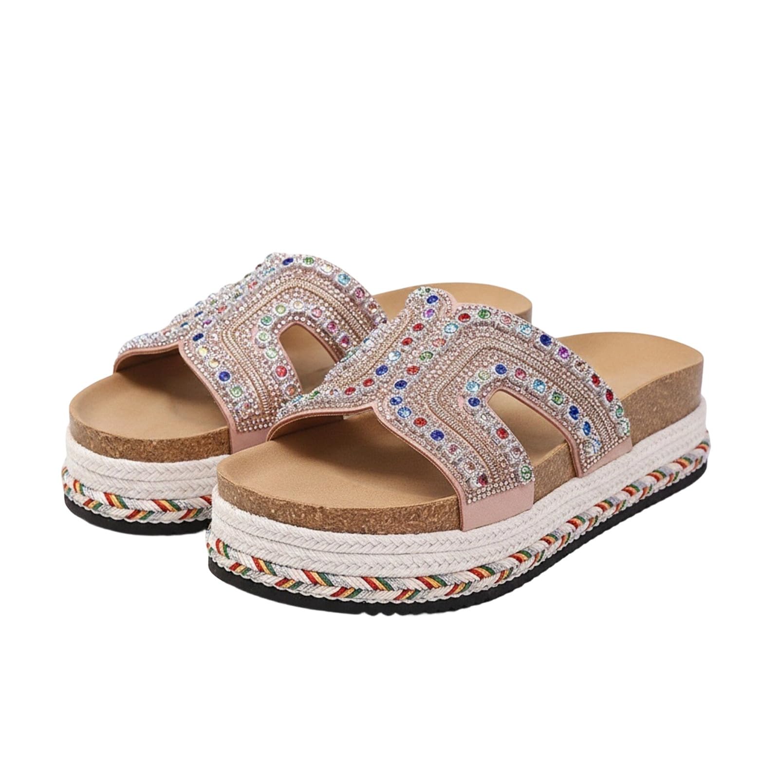 Generico Ciabatte Mare Donna Ragazza Infradito Ciabatta In Blu Estive Piscina Da Viaggio Estivo Gomma Casa Antiscivolo a Fascia Giardino Sandali Ragazzo Ciabattine Primaverili Pantofole Sandalo 36
