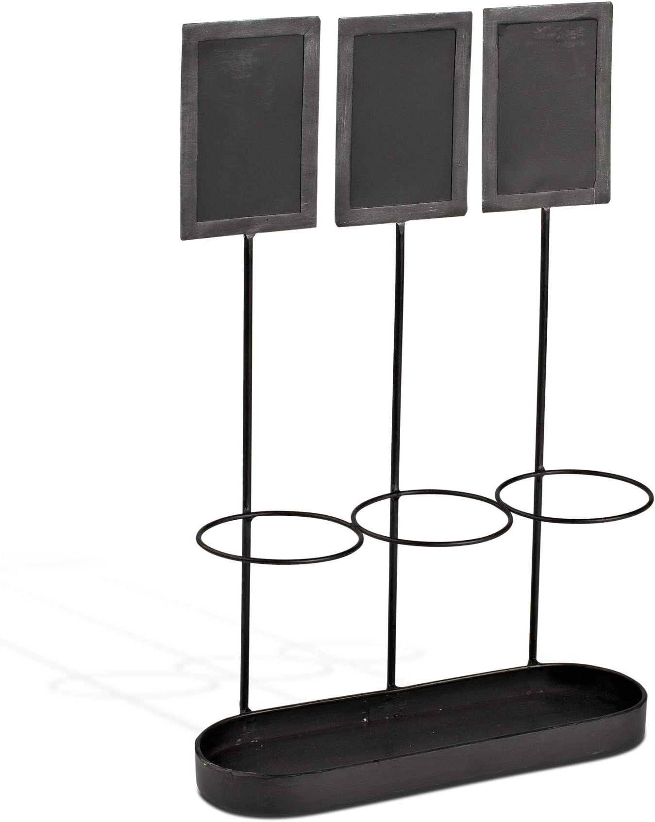 Lone Elm Studios Home Decor, Metal, Black, 12.1InL x 4.5InW x 19InH
