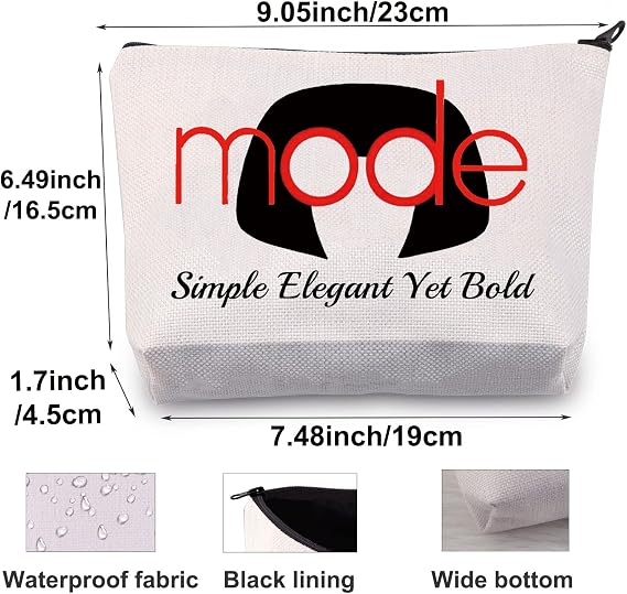 BWWKTOP Edna Fans Cosmetic Makeup Bag Movie Inspired Gifts Simple Elegant Yet Bold Edna Zipper Pouch Bag (Simple Elegant)