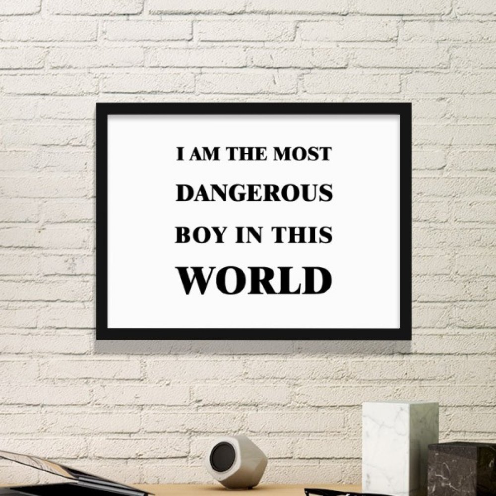 Peintures et estampes I Am The Dangerous Boy pour une décoration de salon moderne