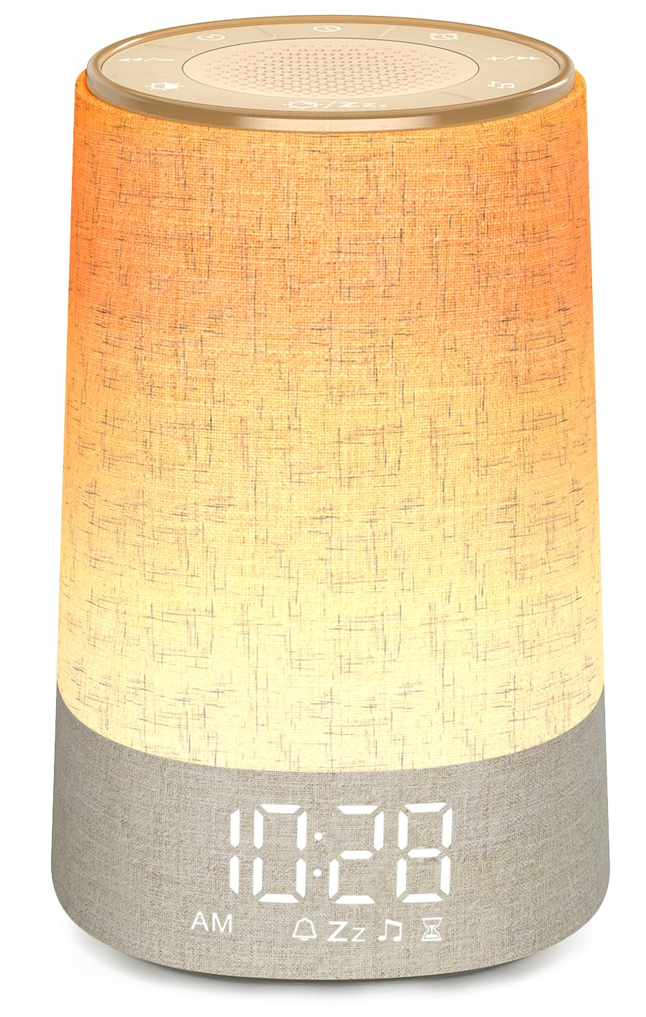 30 Soothing Sounds, 8 Color Night Light, 7 Ringtones, Dimmable, Sleep Timer, Snooze, for Kids Heavy Sleepers Adults Bedrooms Sunrise Alarm Clock with Sound Machine, Sunlight Lamp for Gentle Wake Up