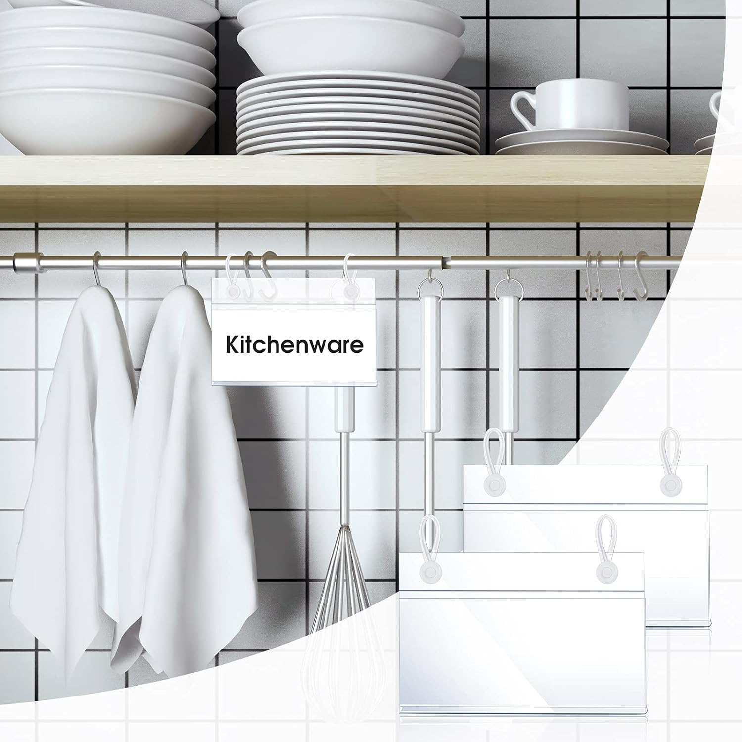 Buy Plastic Label Holders Clear Basket Label Holders Transparent Label Holder Wire Shelf Label