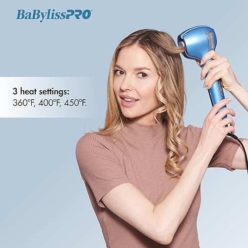 Vista 2 de BabylissPRO Nano Titanium - Rizador de pelo profesional, herramienta 3 en 1 para rizos apretados, sueltos u ondulados