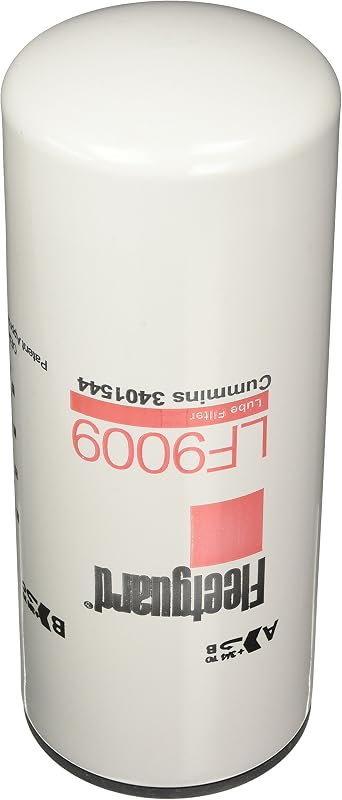 Filtro de óleo lubrificante Fleetguard LF9009 para veículos – 1 unidade
