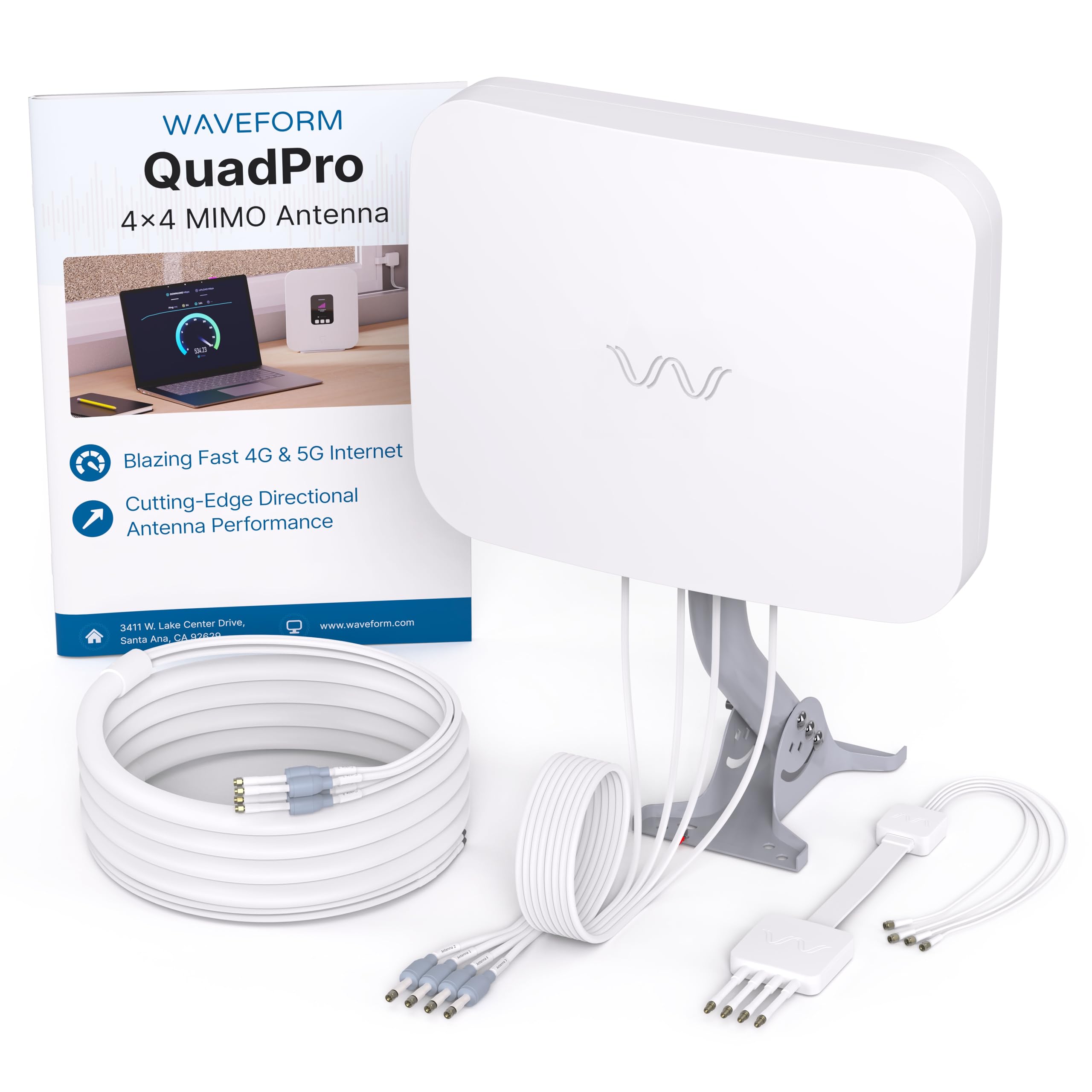 Waveform QuadPro 4x4 MIMO Panel Antenna Kit | External Antenna for