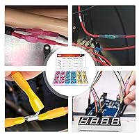 Vista 8 de Nilight - Kit surtido de 140 terminales de horquilla con espiga termorretráctil para conexiones en espiral, conectores de terminales de crimpado