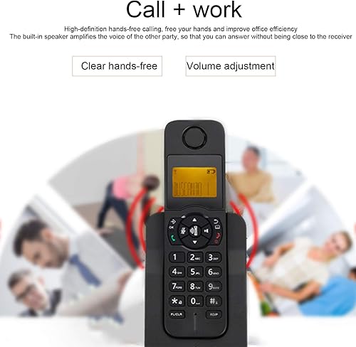 Miniatura 5 de Teléfonos fijos, Teléfono inalámbrico expandible con identificador de llamadasmanos - desvío de llamadasllamadas, pantalla retroiluminada, teclado,