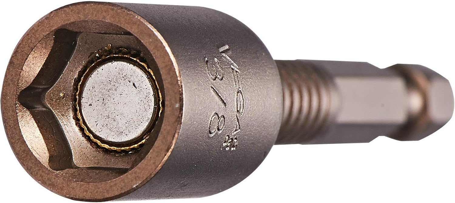VEGA Impact 1/4" Magnetic Nut Setter. Professional Grade Impact Nut Driver. 1/4" Hex Drive x 2-9/16" Length (Pack of 2) P165MN416-2