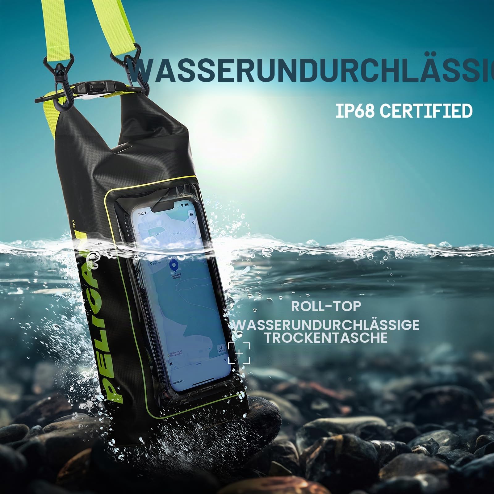 Pelican Marine Wasserdichter Roll-Top Dry Bag