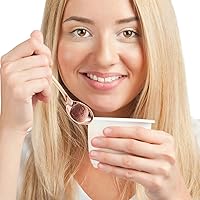Vista 9 de YARNOW Mini cucharas desechables de oro rosa, 24 cucharas pequeñas de plástico para postre para tartas, tarros de helado, fiestas y uso diario, 3.85