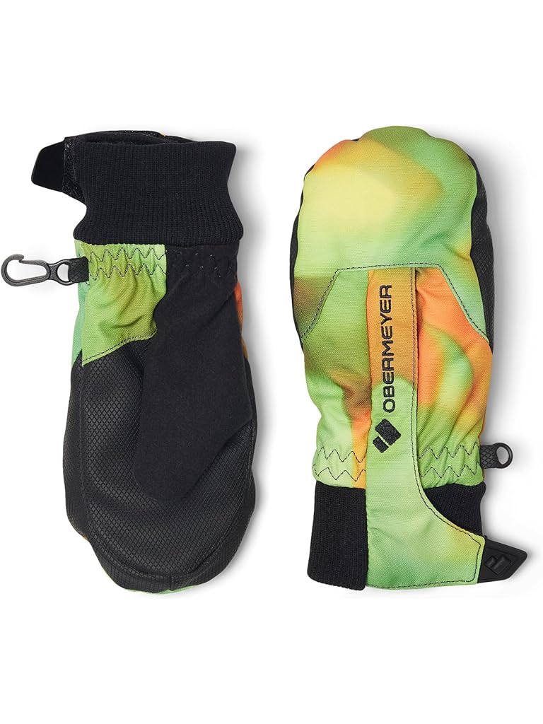 Green Obermeyer Thumbs Up Mitten Print (Toddler/Little Kids)