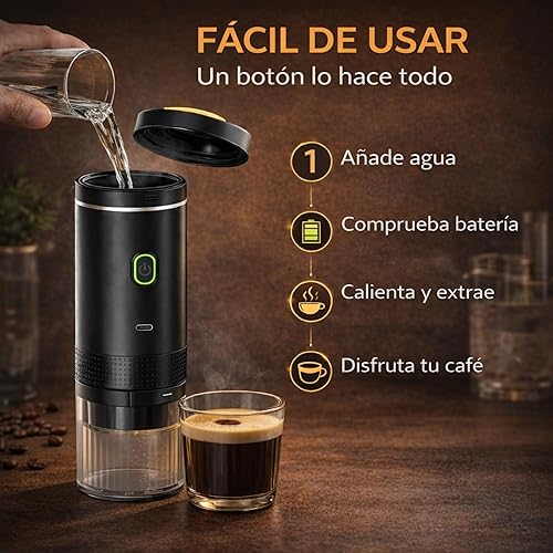 ZONREX 3-in-1 Portable Coffee Maker | Mini Travel Espresso Coffee Maker | Camping Coffee Maker 12V | Compatible with Nespresso, Dolce Gusto and Ground Coffee Pods - 3