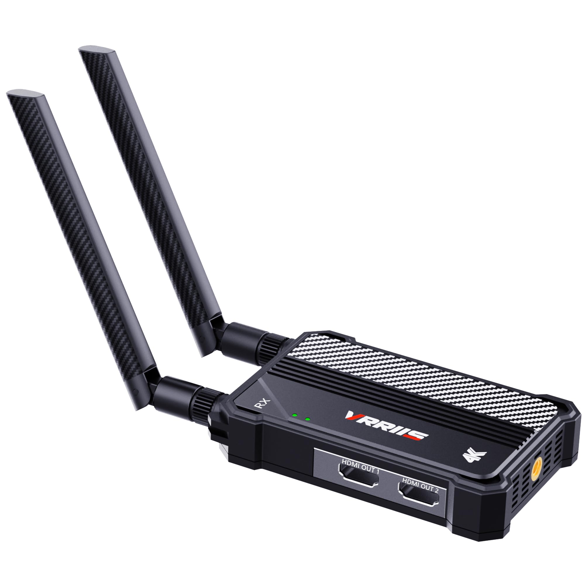 Émetteur et récepteur HDMI sans fil, portée Los de 350,5 m, système de transmission vidéo sans fil 4K UHD avec latence 0,1 S, pour streaming de DSLR/PC/ordinateur portable vers TV/moniteur (WL095P RX