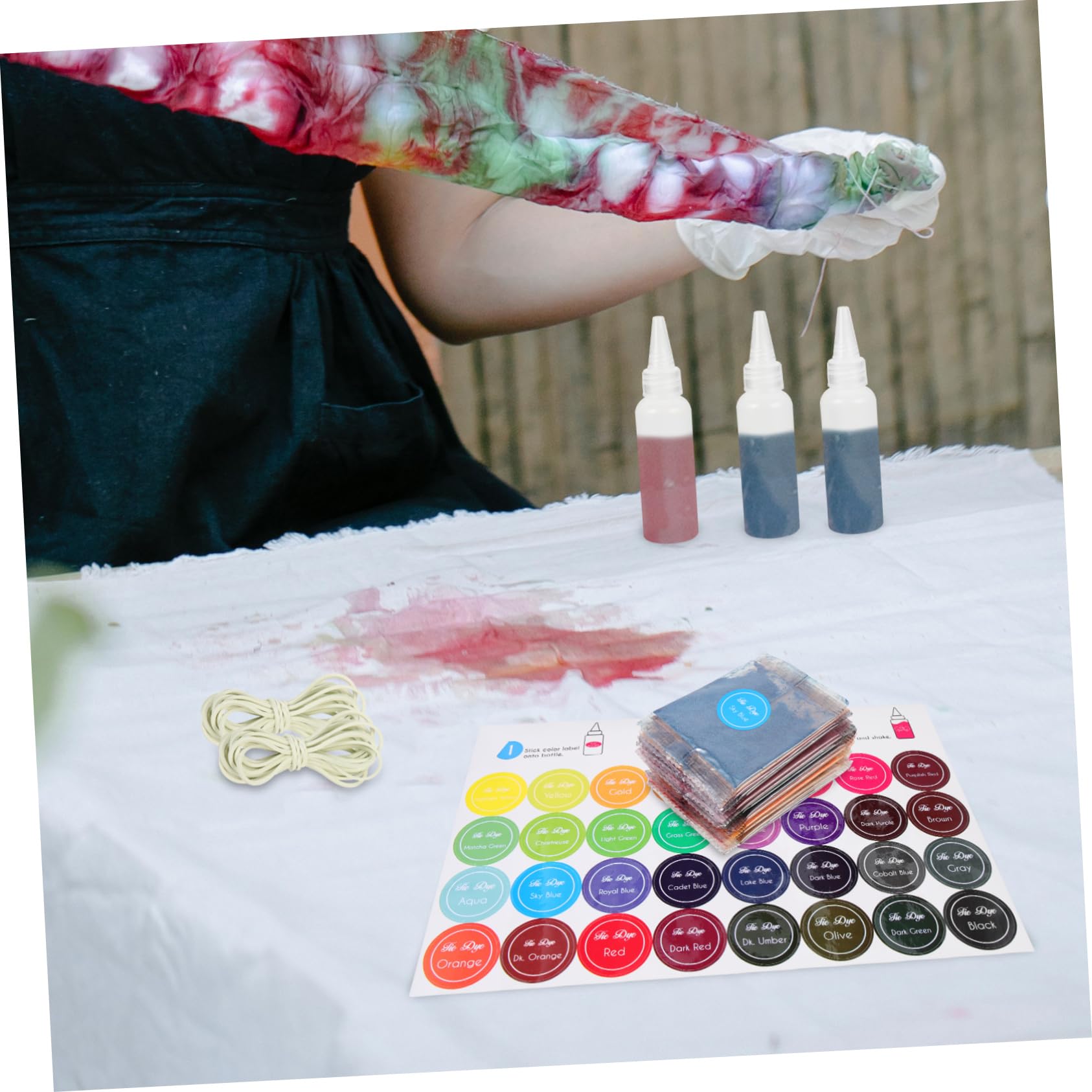 SHINEOFI Kit di Tintura in Polvere 24 Colori per Vestiti e Calze Sicuro per Ragazzo Ragazza e Adulti per Feste e Halloween