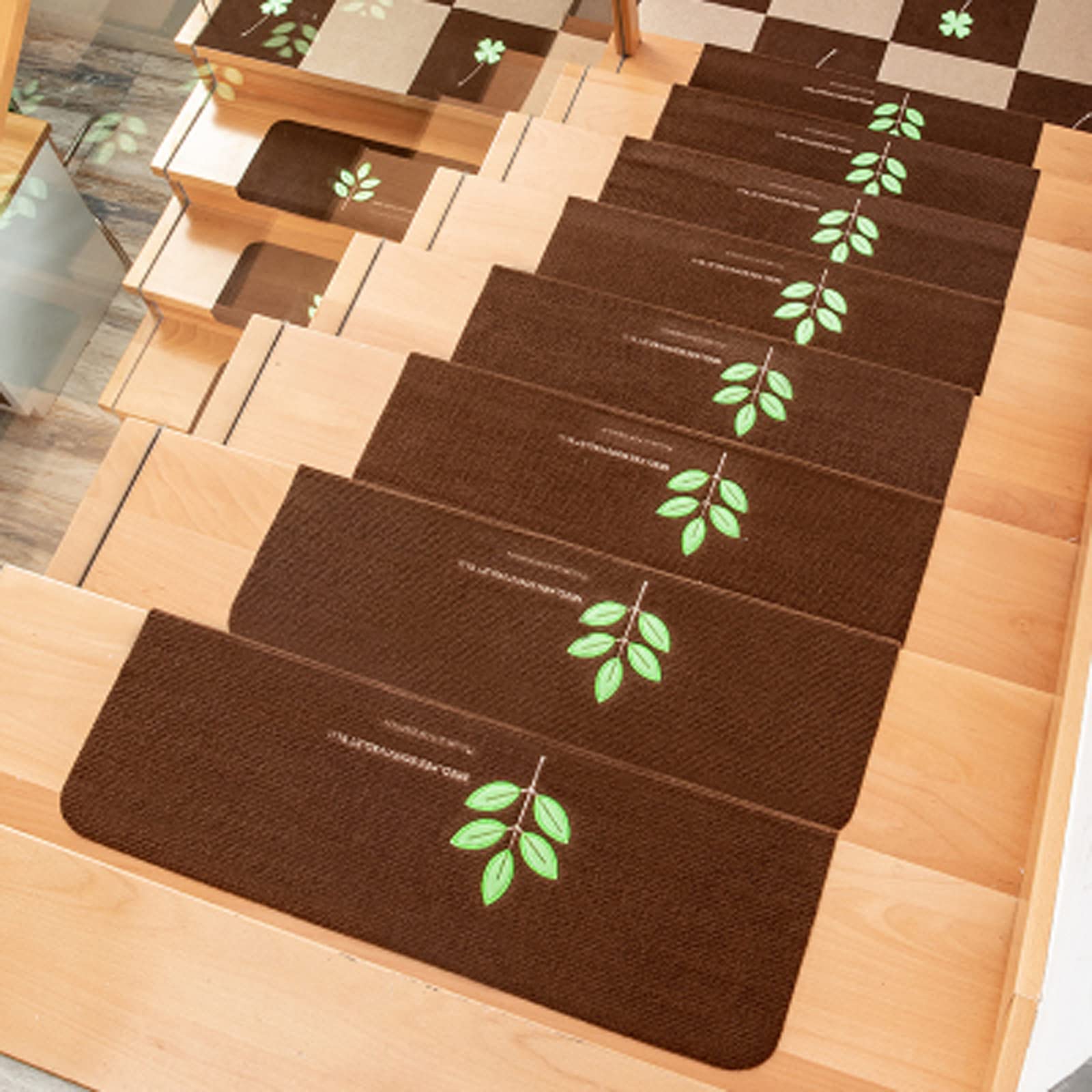 Peldaños de escalera para evitar resbalones domésticos alfombrillas con fijación segura