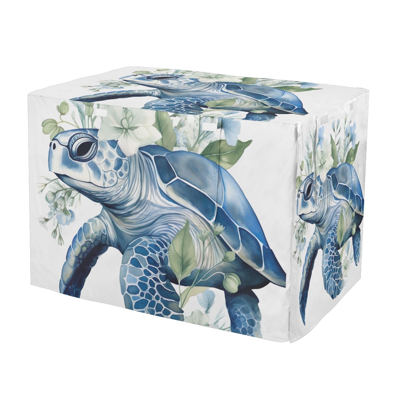 Housse de cage pour chien L avec tortue imprimée pour le dressage de chiot