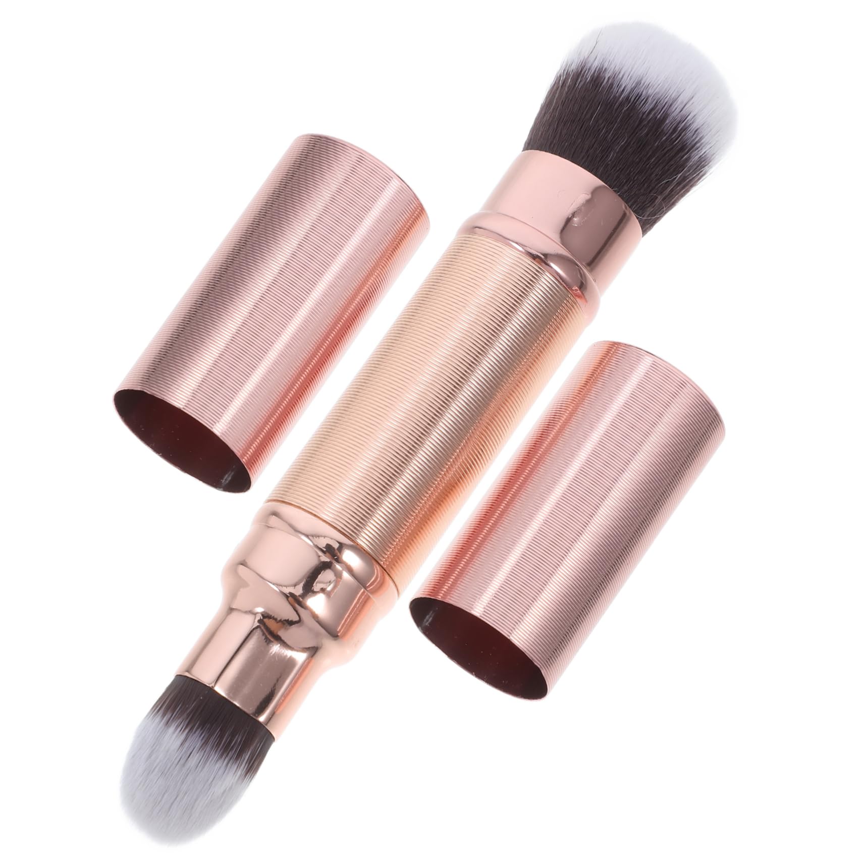 HAPINARY Dual-ended Retractable Makeup Brush Set Concealer Foundation Blush Powder Brush for Women