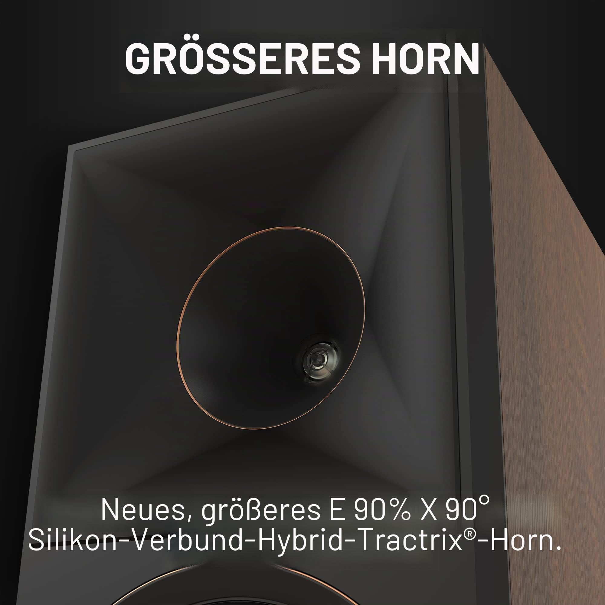Klipsch Reference Premiere RP-8000F II Standlautsprecher mit größerem 90° x 90° Hybrid Tractrix Horn, 20,3 cm Cerametallic Woofers & Dolby Atmos Integration für Premium Heimkino Sound in Schwarz