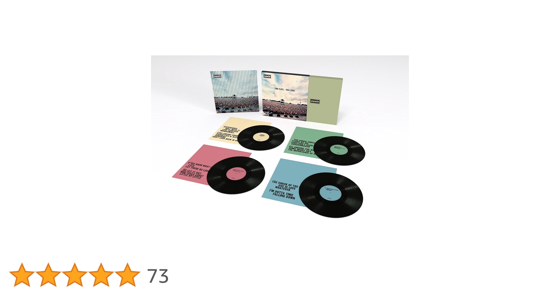 Oasis TIME FLIES... 1994-2009 4LP カラー盤 TIME FLIES 1994 - 2009 (12INCH FOUR COLOURED VINYL FOR RSD