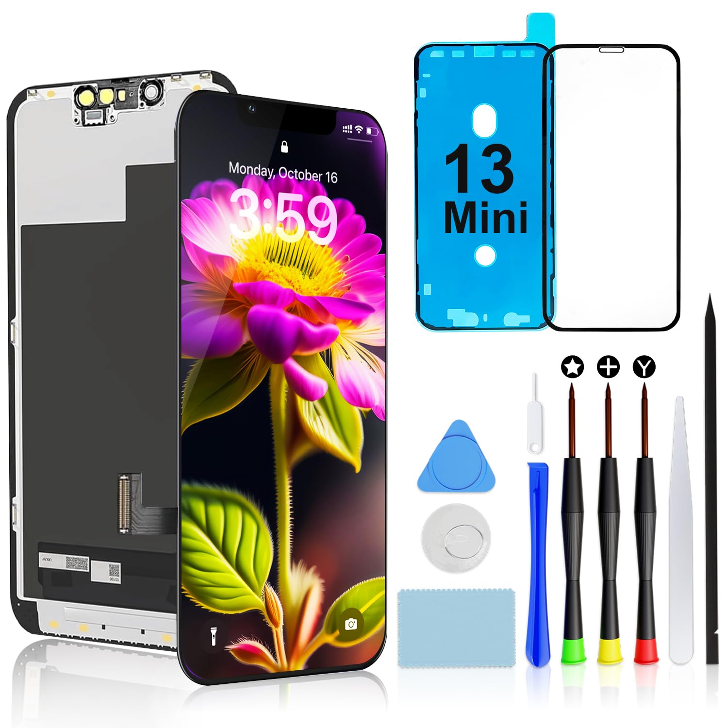 Amazon.co.jp: Brinonac 液晶パネル For iPhone 13 Mini の互換性 画面
