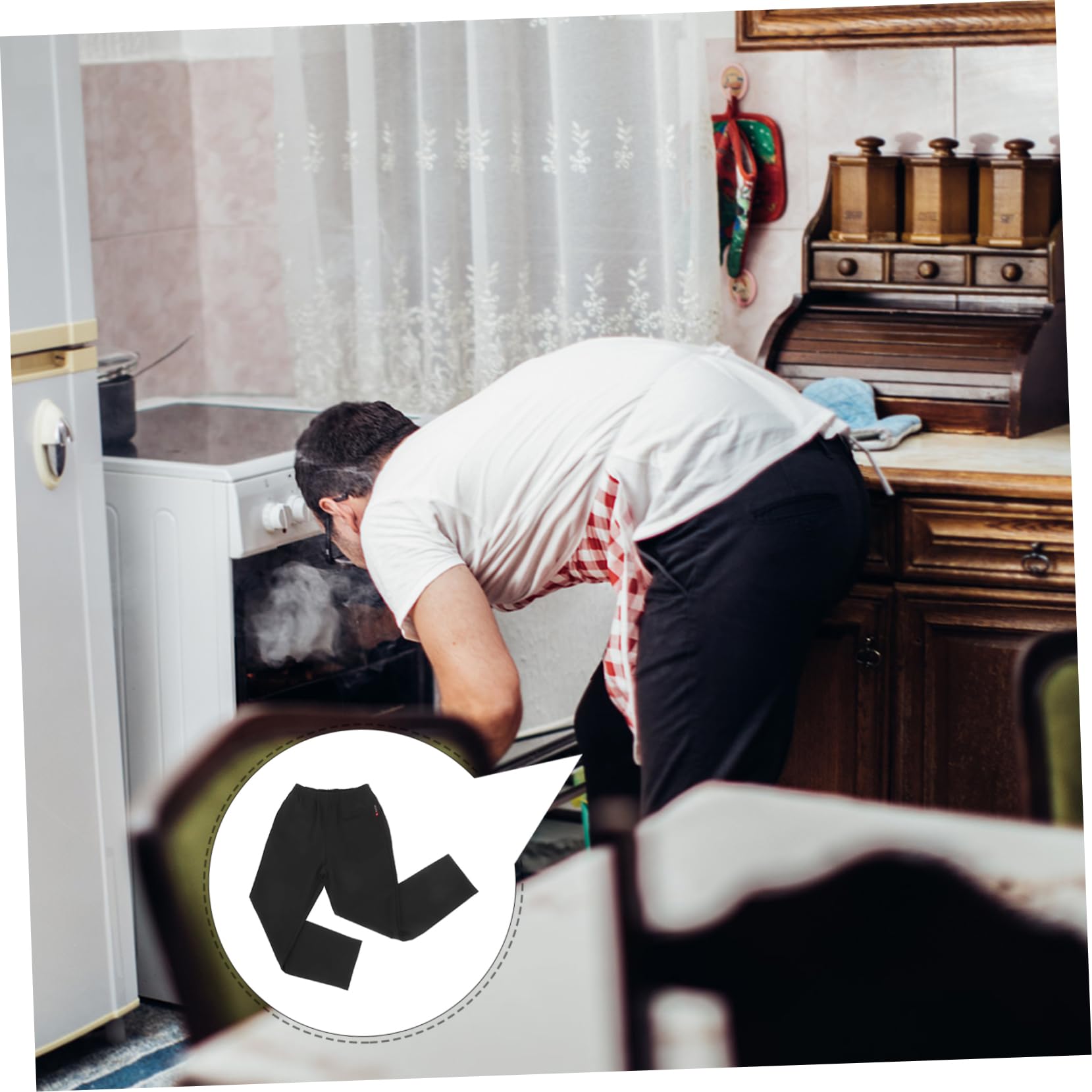 Pantaloni Chef Uomo Neri XL in Cotone Traspirante per Cucina | Vita Elastica con Coulisse, Design Funzionale e Semplice, Adatti a Ristorante e Lavoro in Cucina