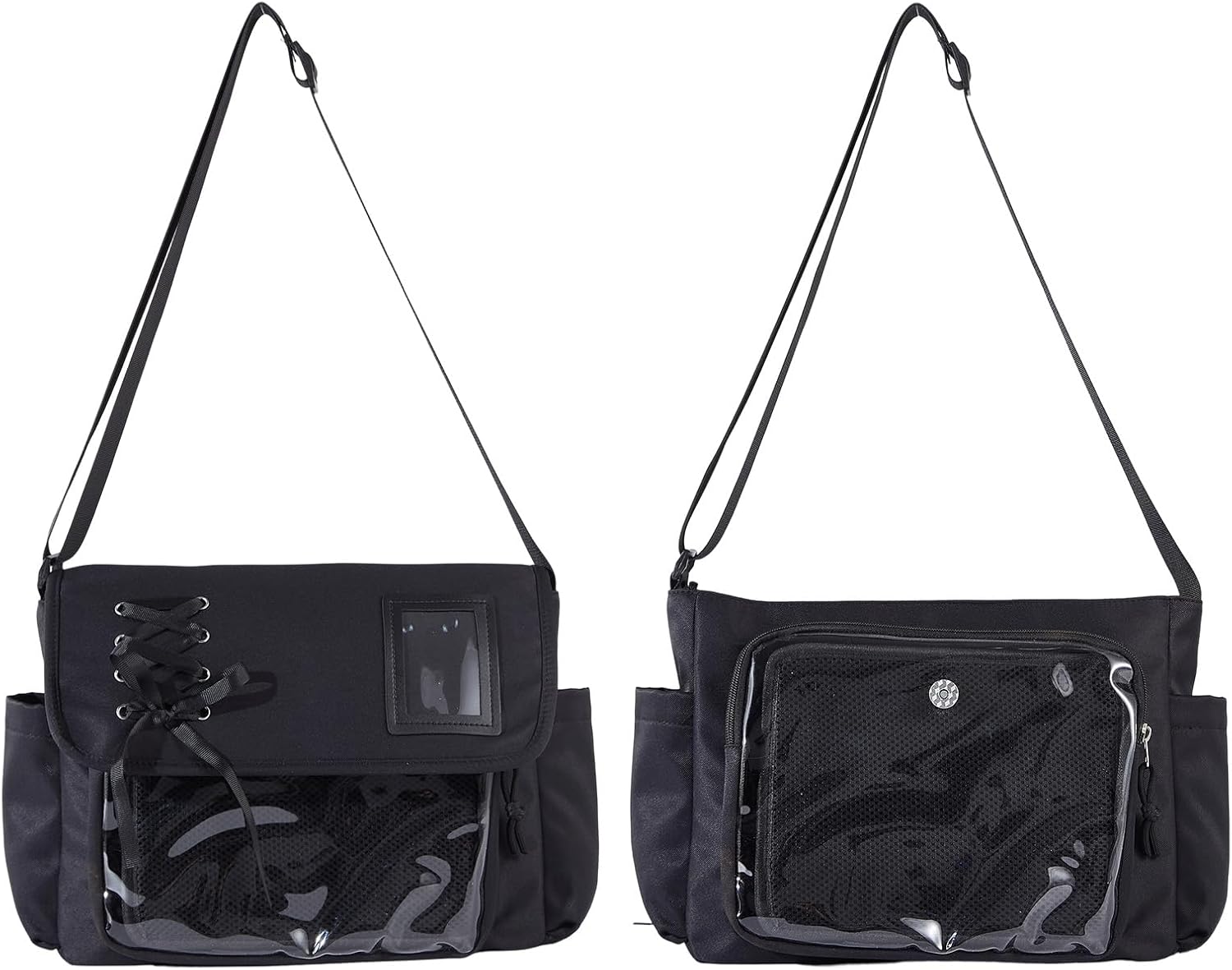 kawaii ita bag crossbody,messenger bag,pin display bag,Japanese itabag,cute shoulder tote bag, anime pin purse,nylon