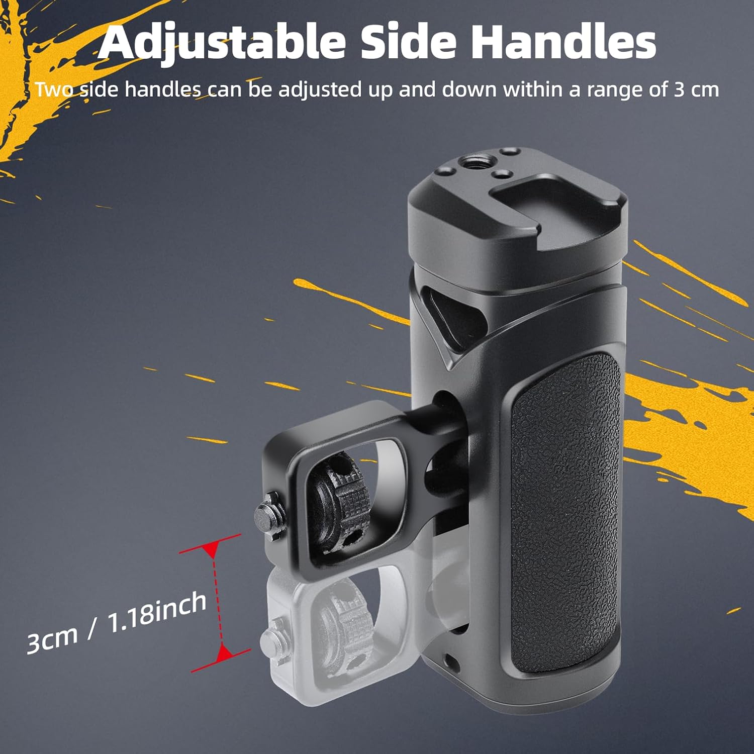 Zeadio Quick Release Cell Phone Cage, Aluminum Versatile Rig Cage with Dual Handle Modes – Universal Phone Stand for Recording/YouTube/Live Streams/Tabletop Filming/Content etcCreation/Travel etc