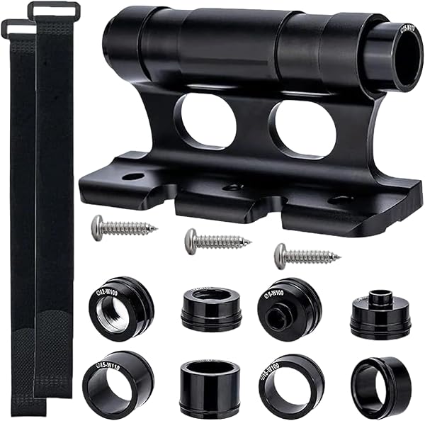 Supporto per Forcella Bici, Supporto Forcella per Bicicletta in Lega di Alluminio, Supporto per Forcella Portapacchi Fisso per 5x100mm 12x100mm 15x100mm 15x110mm - 1