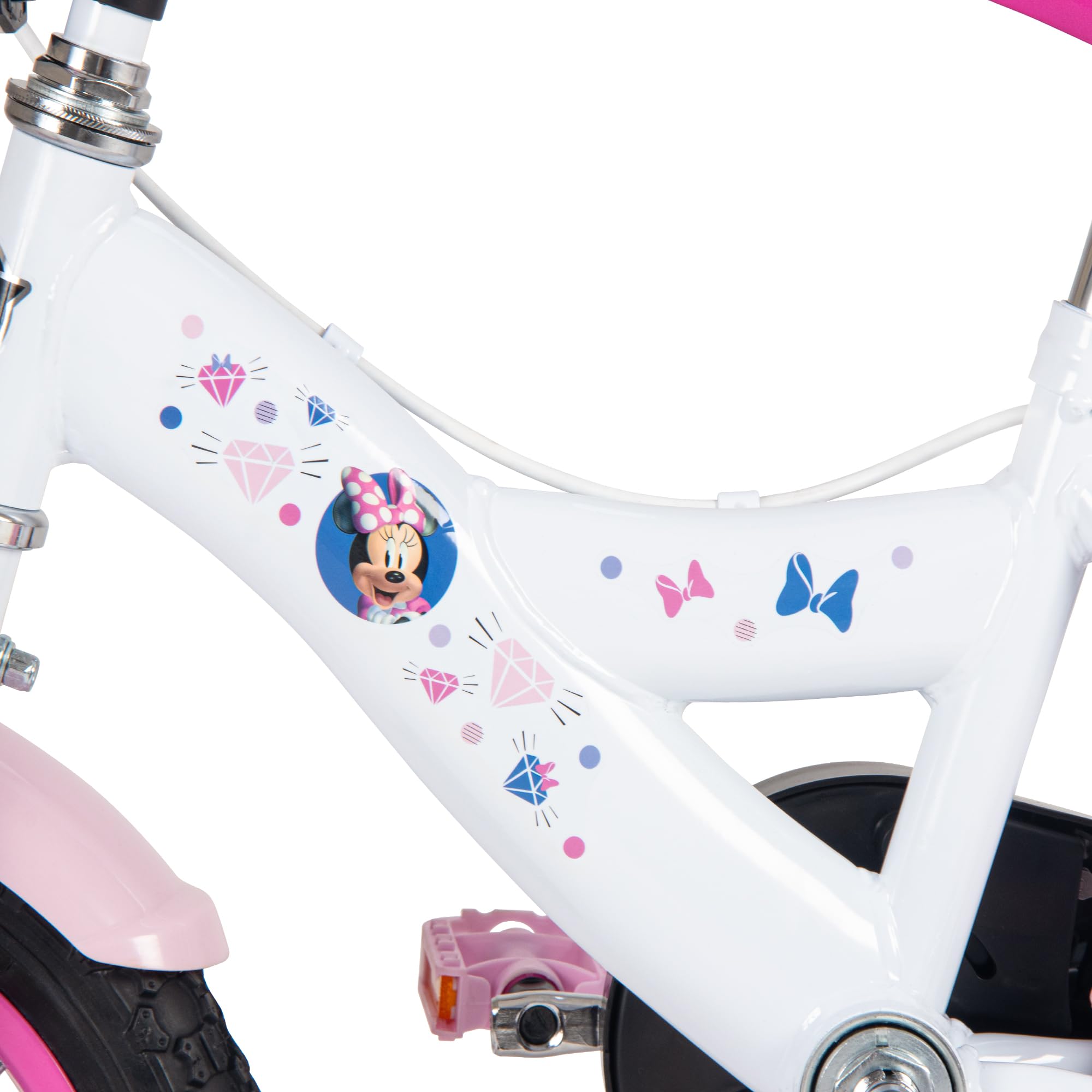 Huffy Disney Minnie Mouse - Bicicleta Infantil (12/14/16", con Ruedas)