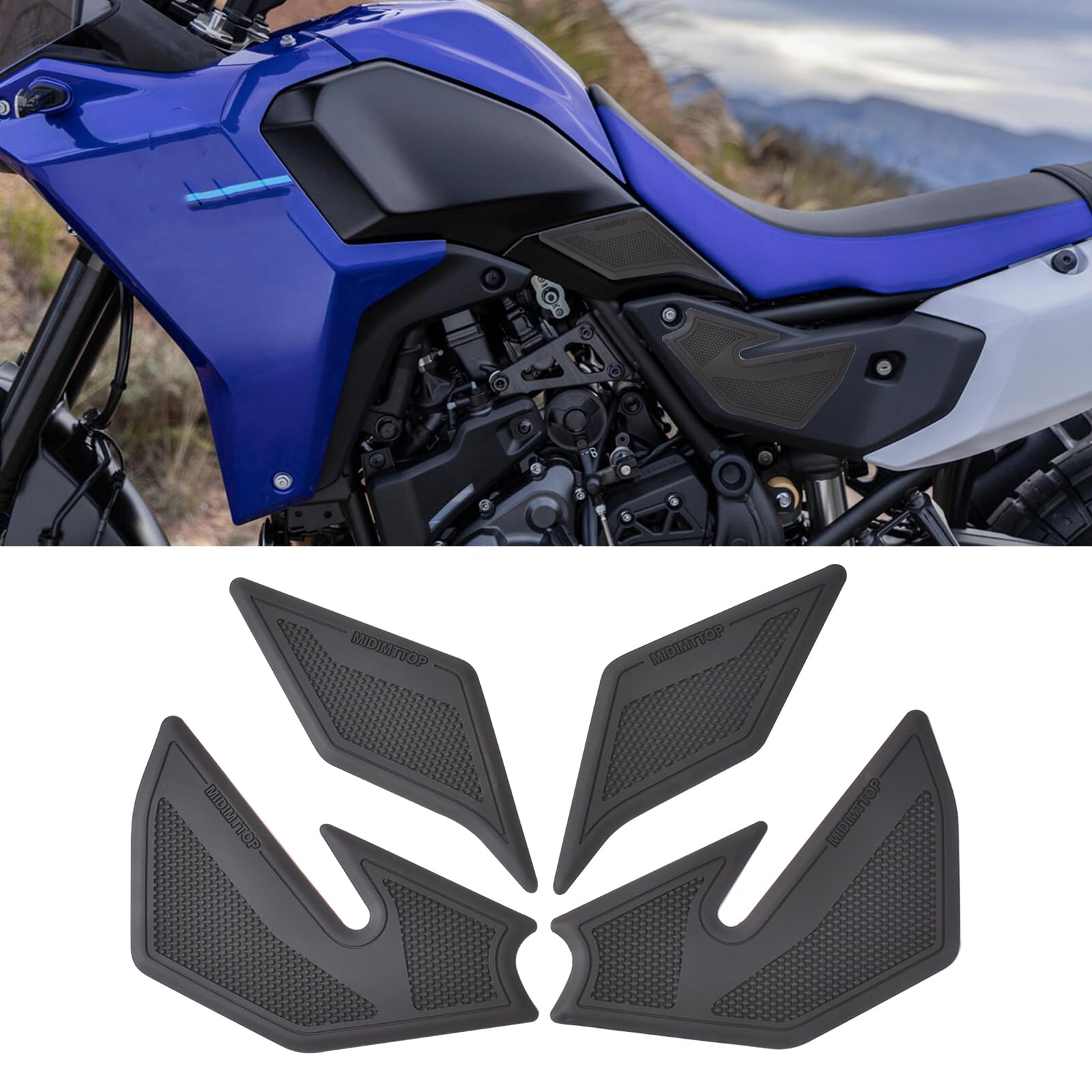 TENERE 700 2025 Protezioni serbatoio adatte per TENERE 700 T700 Adesivi per moto Decalcomanie per protezione serbatoio Gas Ginocchio Grip Traction Pad Tankpad