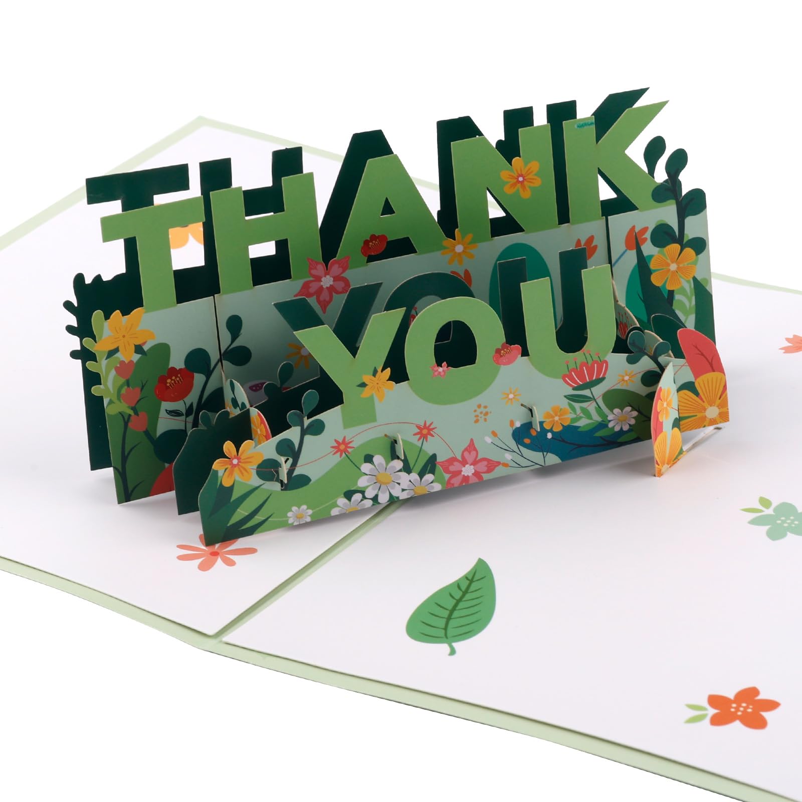 lasuroa Carte Remerciement 3D, Pop-Up avec Enveloppe et Note Vierge pour Garçons Filles Hommes Femmes Mamans Papas Enseignants pour Exprimer Leur Gratitude