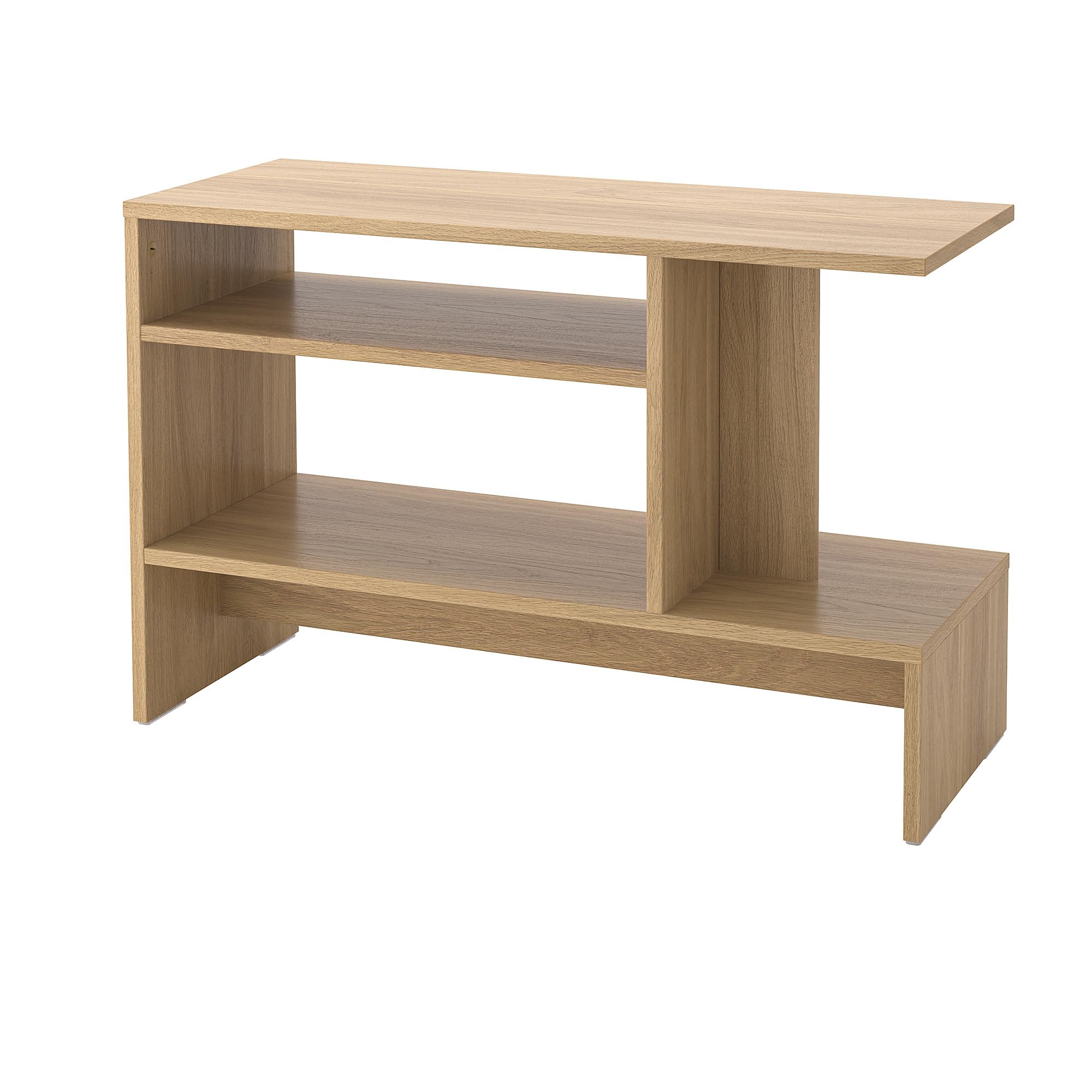 Mesa auxiliar HOLMERUD efecto roble de 80x31 cm para decorar rincones