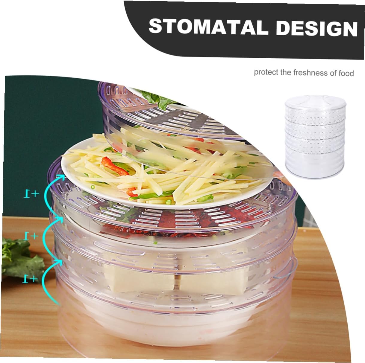 Mobestech Keep Fresh Food Cover Set 5pcs Multi-layer Foldable Insulation Food Tent Dustproof Lids for Home Kitchen and Leftover Storage