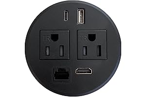HDMI Grommet for Conference Room Tables (DC-8689-Black)