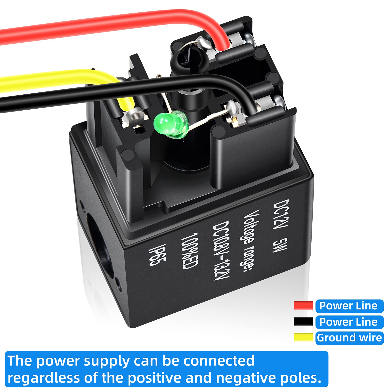 Wosume Elektromagnetisches Luftventil, 3V1-06 DC 12V/24V 3-Wege 2 Wosume Elektromagnetisches Luftventil, 3V1-06 DC 12V/24V 3-Wege 2