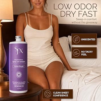 SunFX Violet Royal Spray Tan Solution 1 Liter for Cool & Olive Skin