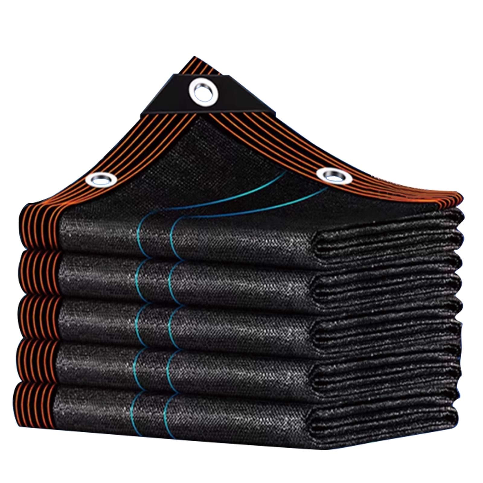 97% Black Shade Cloth Duty Mesh Shade Tarp Resistant Garden Sun Shade Net Shade Cover Hdpe for Greenhouse Plant Chicken Coops Pergola Canopy(8.0x11.0 m=26x36ft)