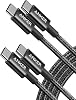 Cable Anker USB C a USB C, Cable de Carga Rápida de 60W (Paquete de 2, 6 pies, Negro) | Para iPhone 17 Series, iPad mini 6 y Más 1