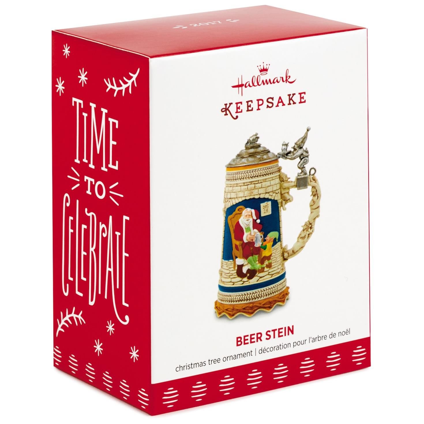 Amazon.com: Hallmark 1595QGO1372 Beer Stein Keepsake Christmas
