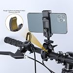 UTEBIT Super Clamp Camera Mount, 360° Rotation Aluminum Alloy Action Camera Clip Mount, Quick-Release Camera Clamp with 3/8" to 1/4" Reducer Nut for DSLRs, Smartphones, Motorcycle Handlebars