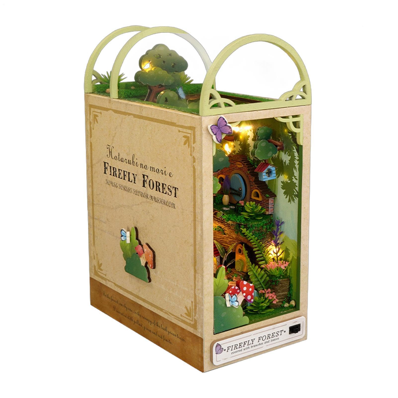 Kit Booknook Per Adulti Set Di Puzzle 3D Minuscolo Di Legno Fatto A Mano | Kit Per Booknook In Miniatura Per Bambini, Adulti, Famiglia, , Casa, Interni, Scuola, Compleanno