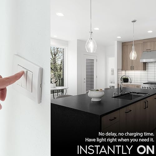 Miniatura 6 de Luxrite LR31823 - Bombilla LED BR40 de 14 vatios equivalente a 85 W regulable blanco frío 4100 K 1100 lúmenes base E26 certificación UL