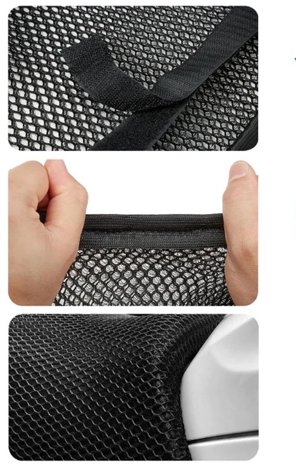 Antiscivolo Coprisella Per Moto In Tessuto A Rete Antiscivolo – Cuscino Traspirante E Impermeabile Per Click 125i / 150i Coprisella In Rete Elastica Per Moto