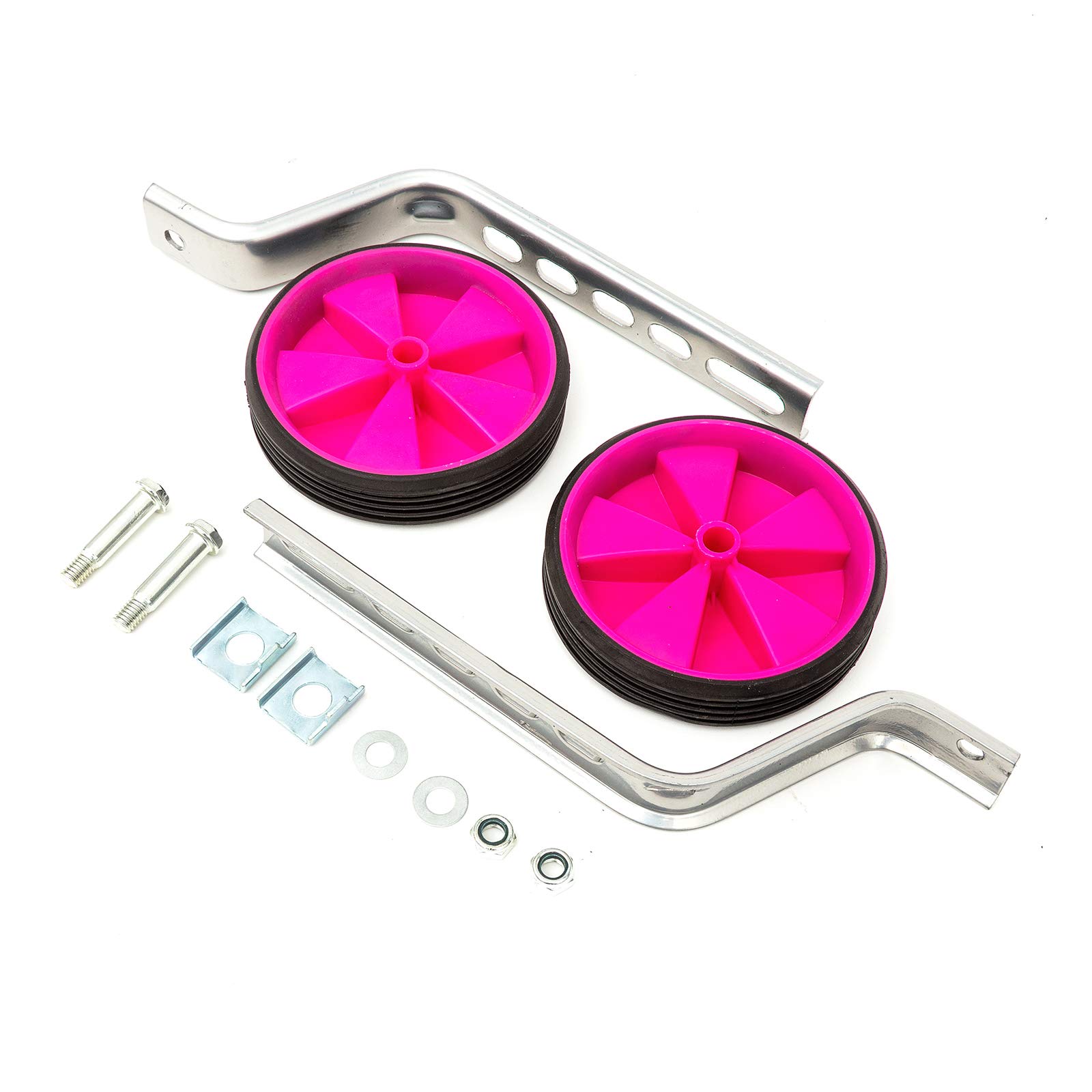 Bike Stabilsers Dark Pink For Bike Wheels 12 14 16 18 20 Inch Bicycle Training Wheels Universal