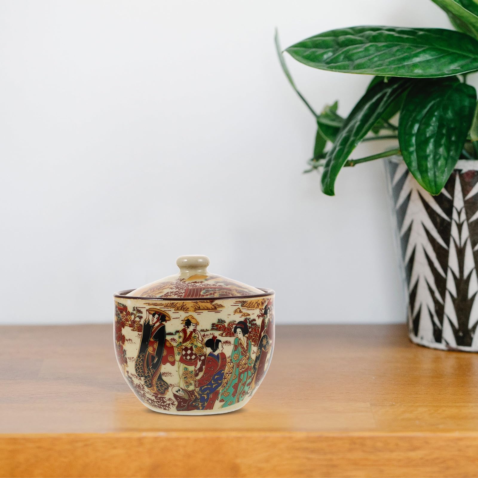 Genérico Tarro para Almacenar Té Adecuado para Cocina y Obsequio de Inauguración de Cerámica Vintage Tapa Hermética Mantiene los Alimentos Secos y Protege Humedad