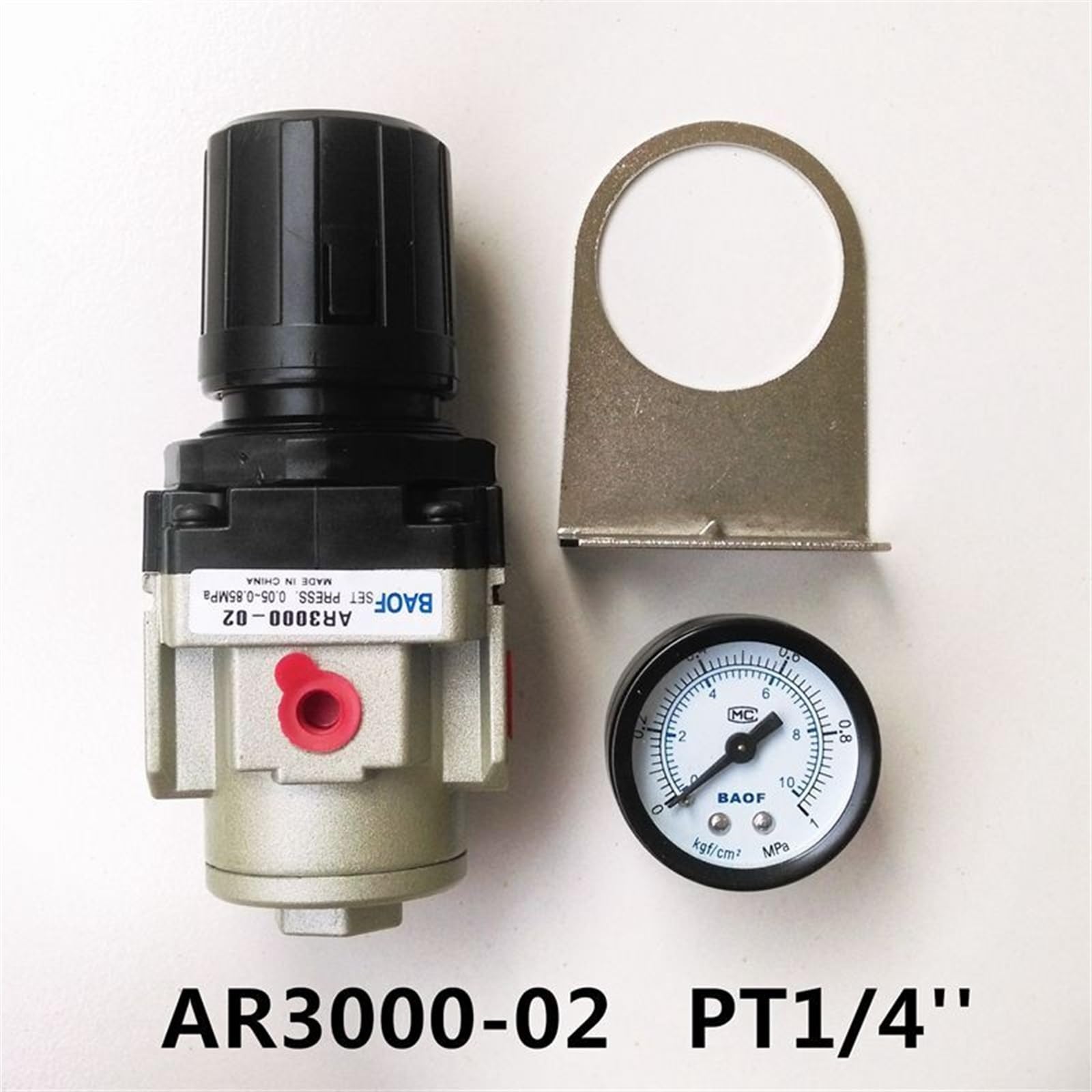 Valvola di Regolazione di Sicurezza del manometro del compressore di Controllo dell'Aria AR3000-02 Dimensioni della Porta da 1/4''