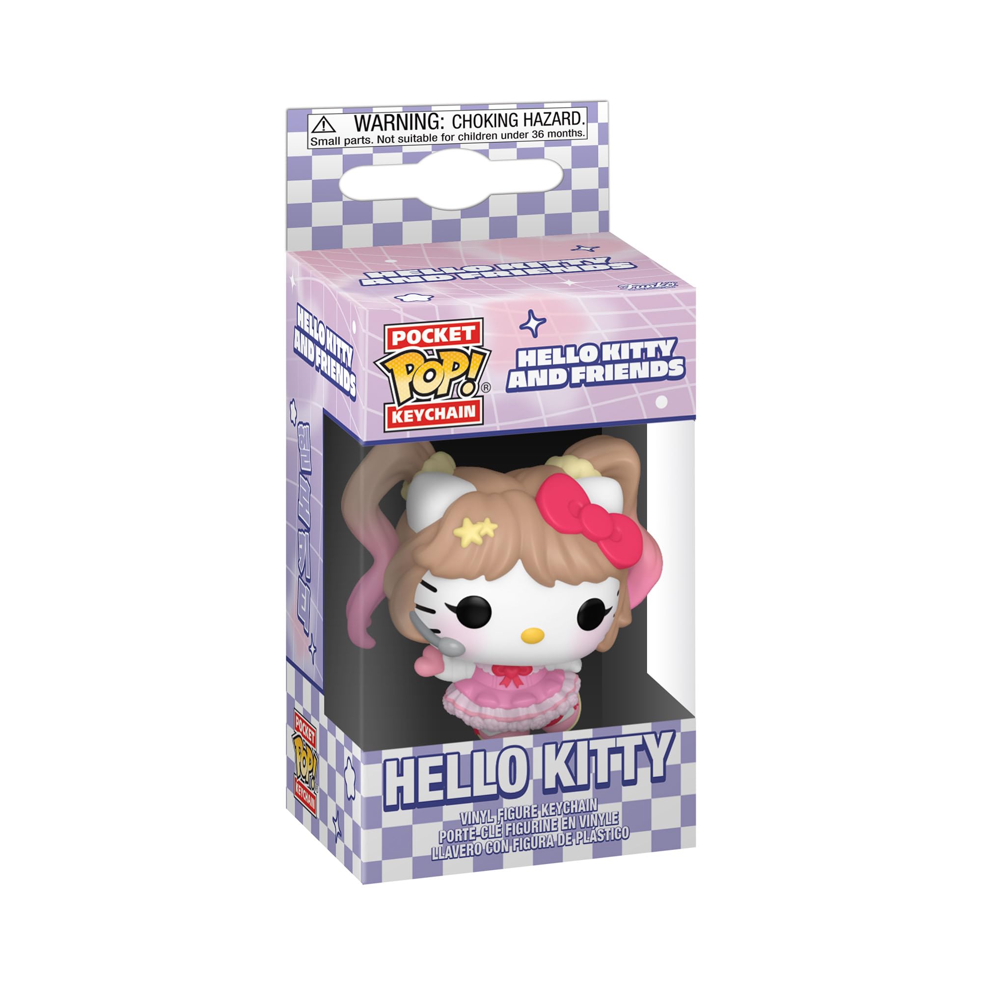Funko Pop! Keychain: Hello Kitty - Hello Kitty KPop! - Mini Figura in Vinile da Collezione Novità Portachiavi - Riempitivi per Calze - Idea Regalo - Merchandising Ufficiale - Anime Fans - Minifigure - 2