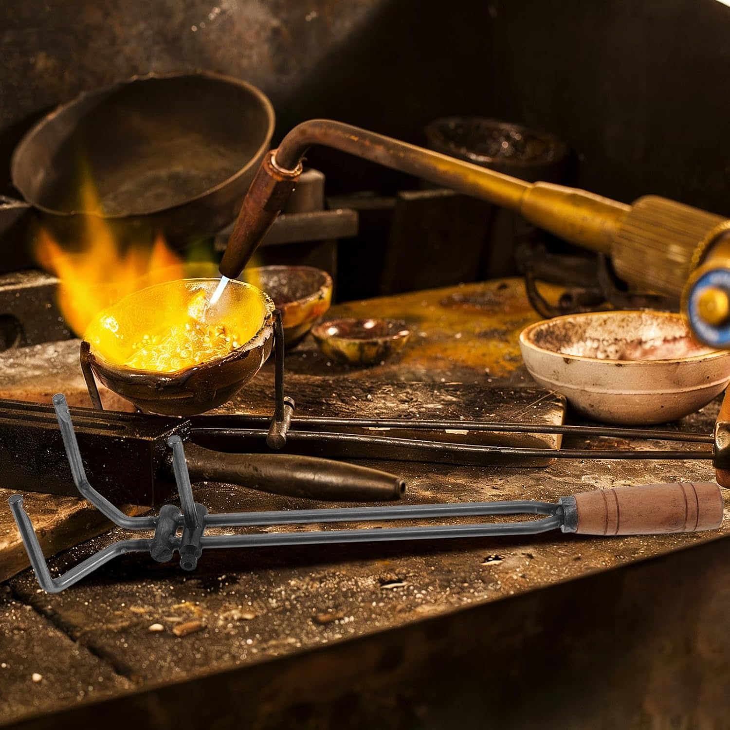17 Inch Crucible Tongs for Jewelry Making and Foundry Casting