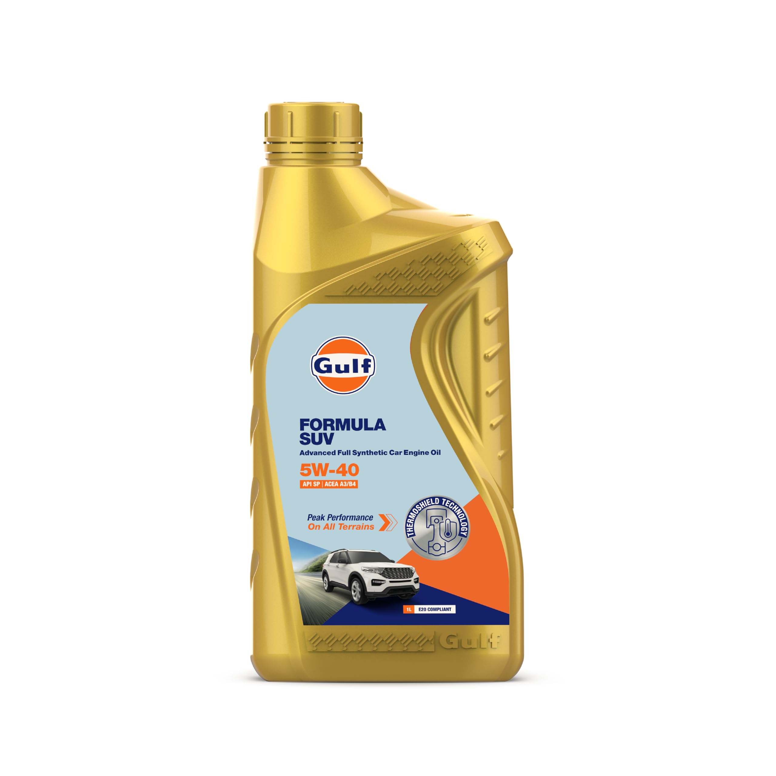 GULF FORMULA SUV 5W-40 - [1 L] Fully Synthetic API SP and ACEA A3/B4 Car Engine Oil for Sustained All-Terrain Peak Performance-image-25